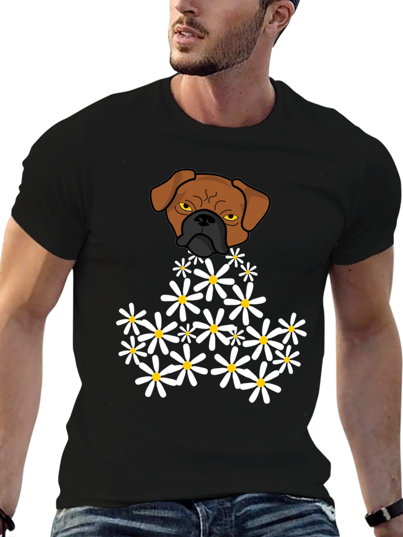 Dog & Daisies Graphic T-Shirt