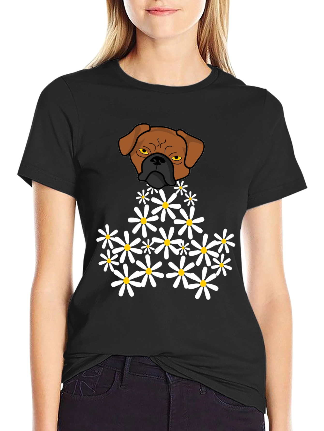 Dog & Daisies Graphic T-Shirt