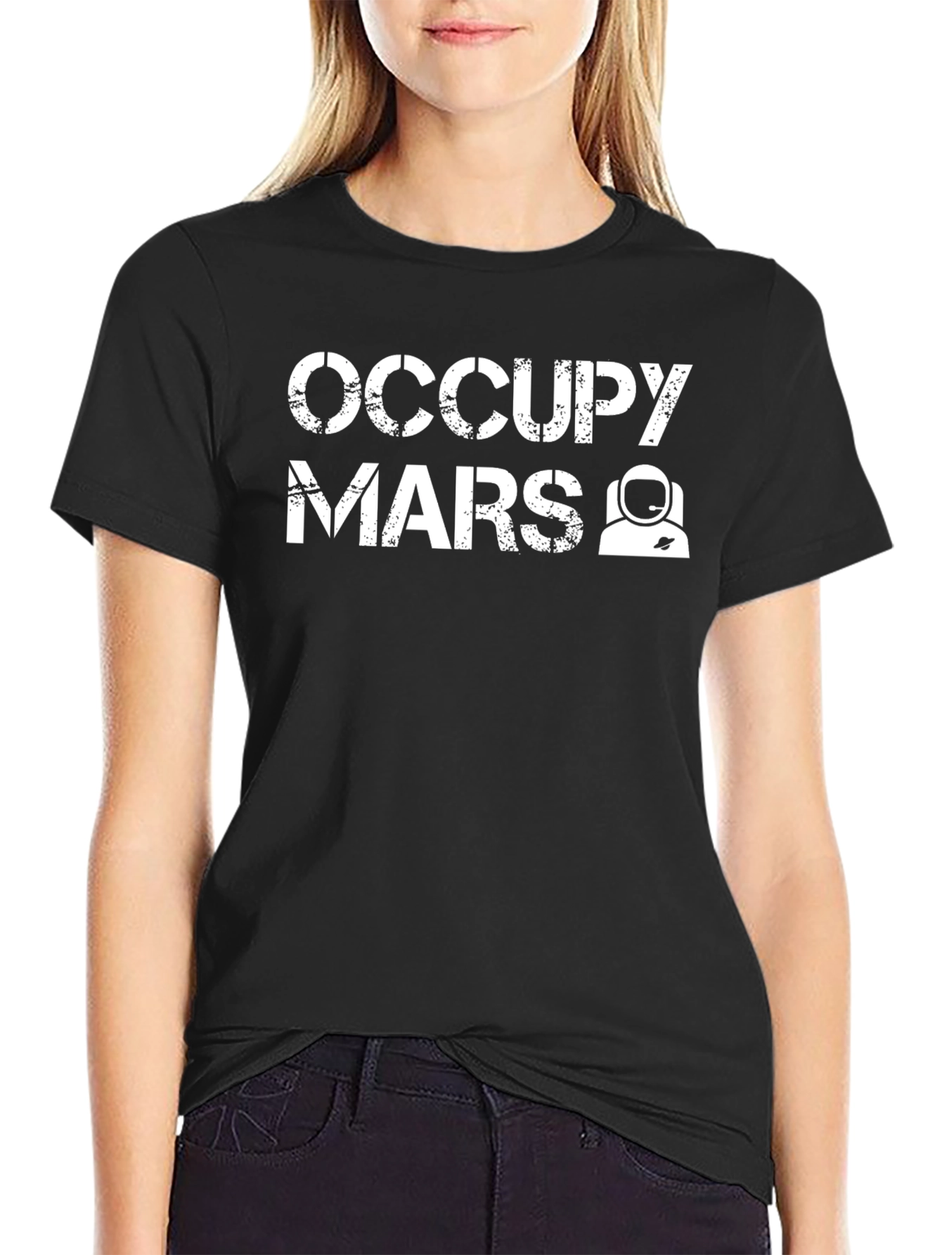 Occupy Mars Graphic T-Shirt - Space Exploration Tee