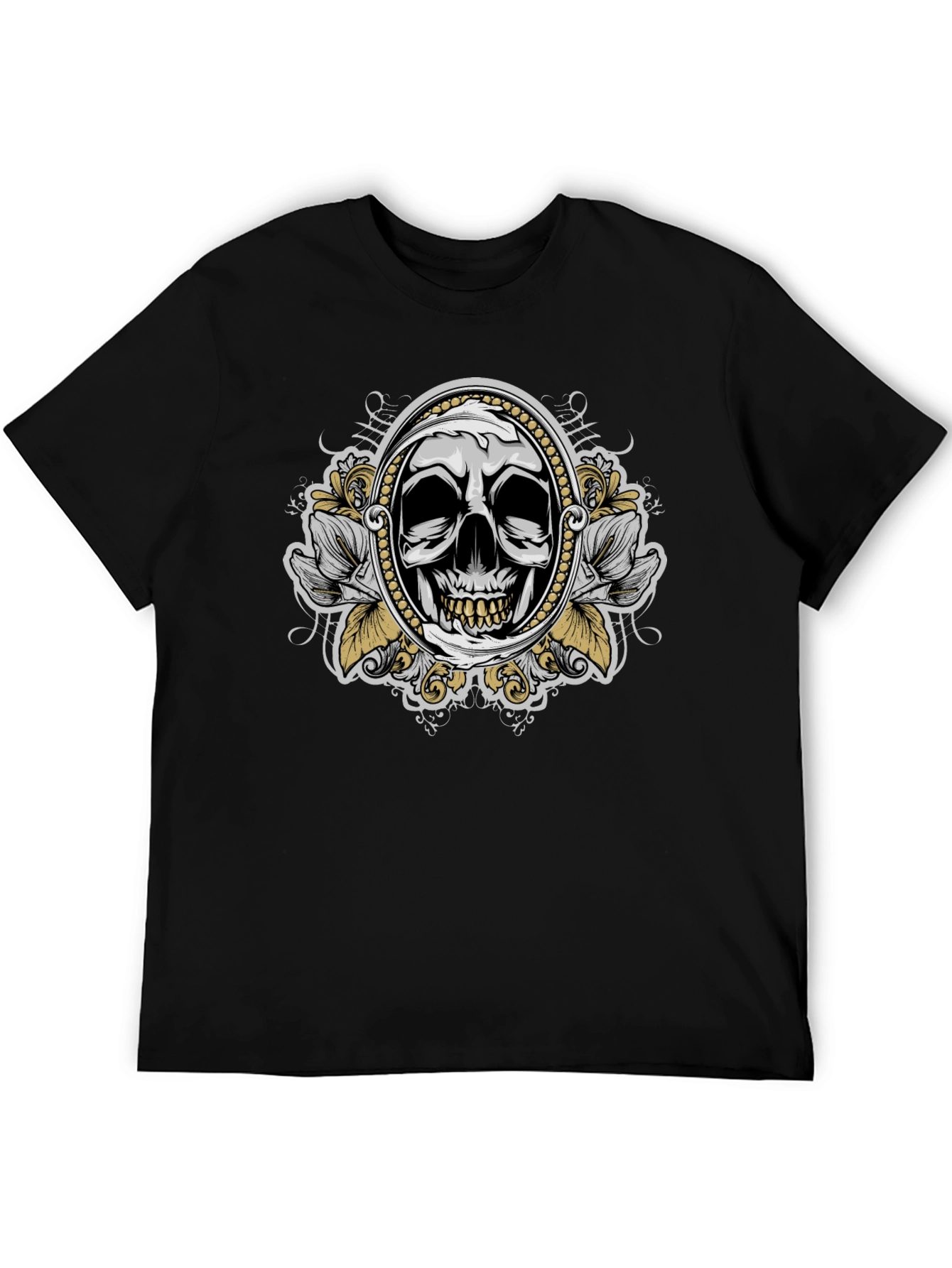 Skull Graphic T-Shirt - Mens Black Tee