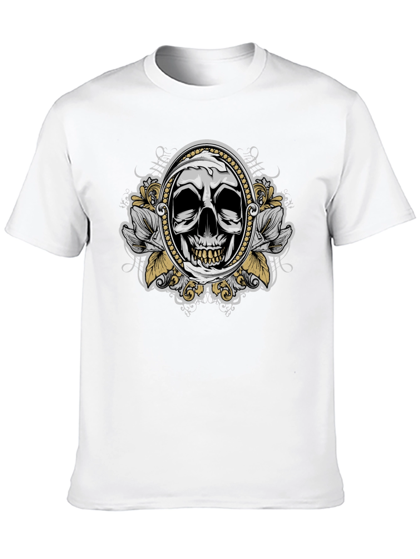 Skull Graphic T-Shirt - Mens Black Tee