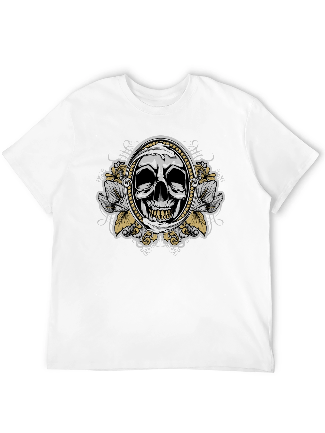 Skull Graphic T-Shirt - Mens Black Tee