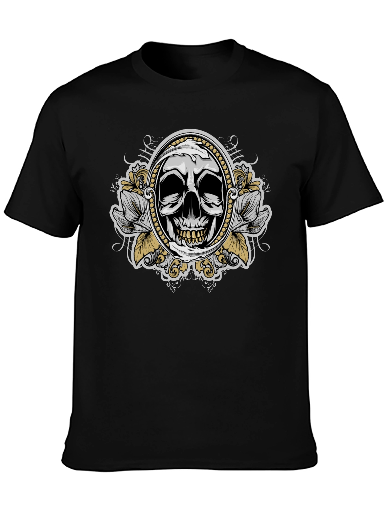 Skull Graphic T-Shirt - Mens Black Tee