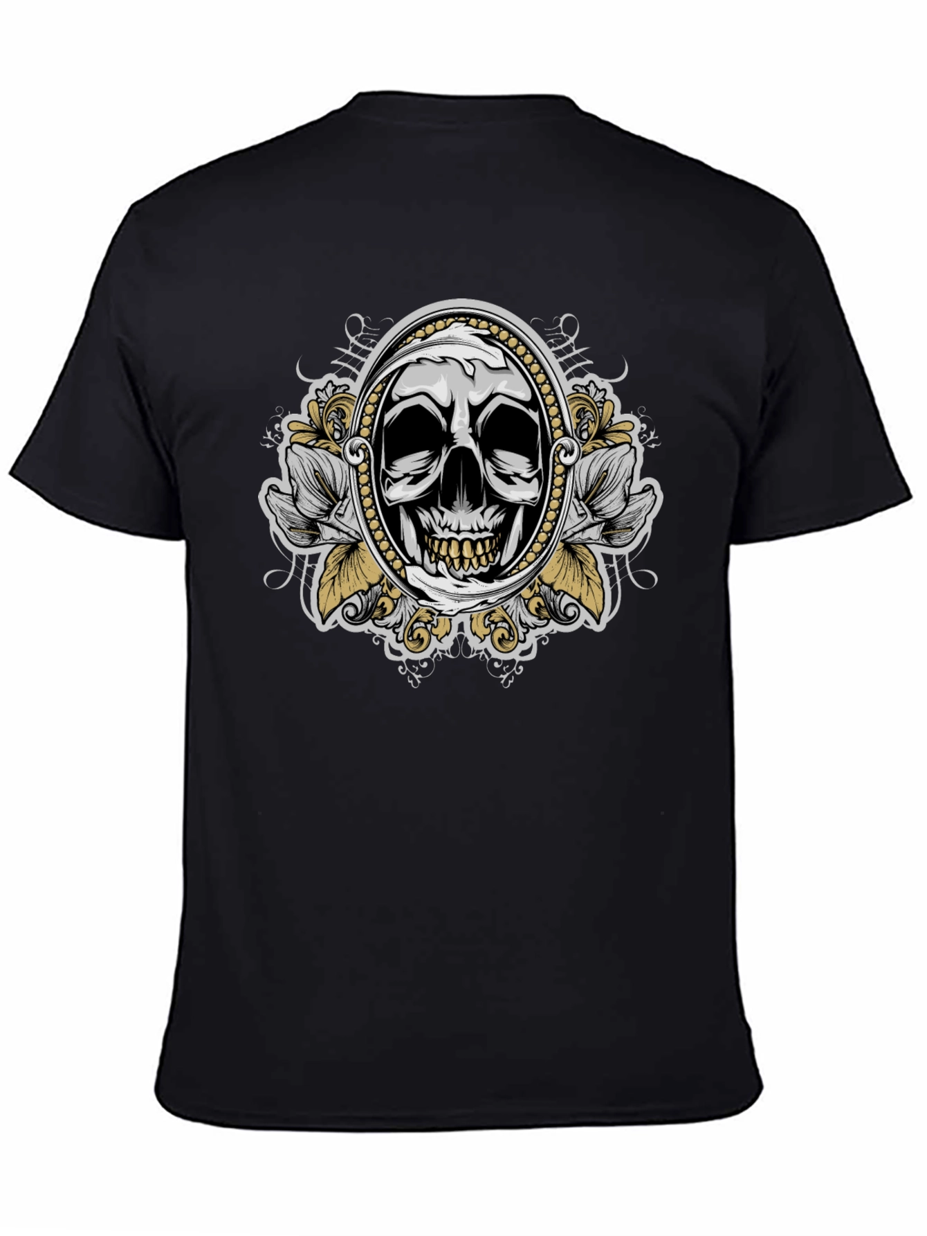 Skull Graphic T-Shirt - Mens Black Tee