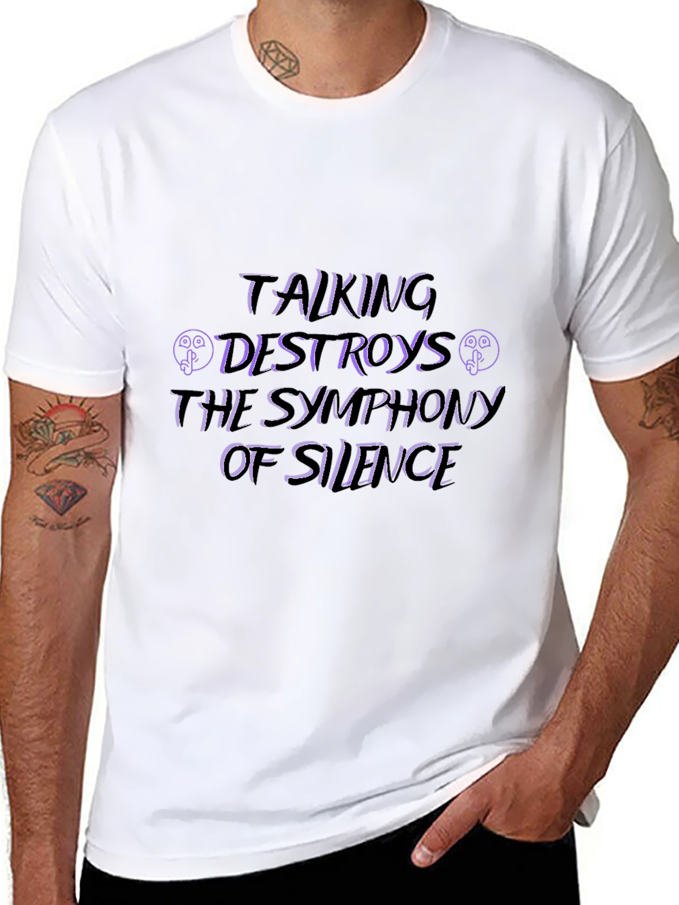 Talking Destroys the Symphony of Silence T-Shirt