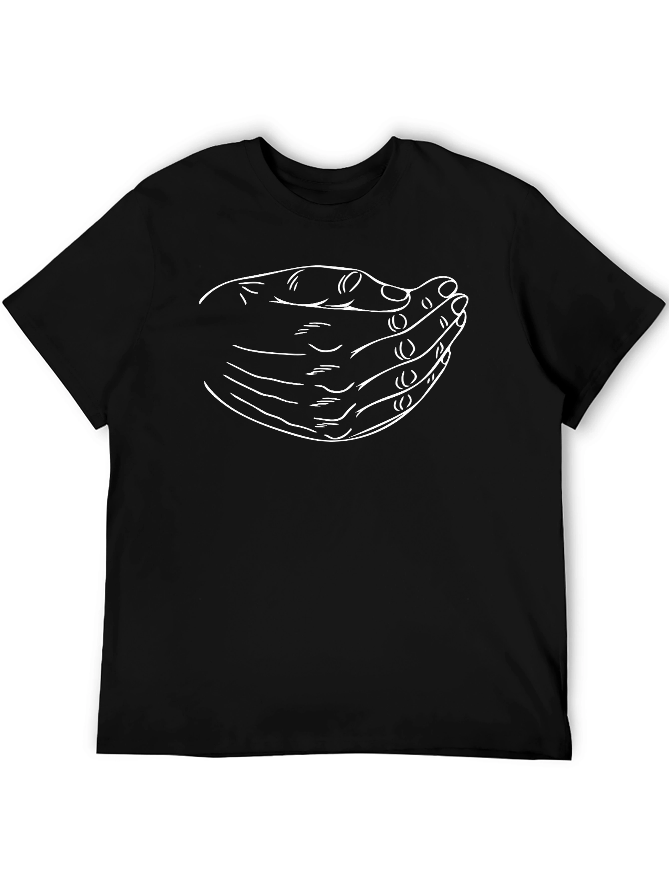 Graphic Hand Gesture Black T-Shirt