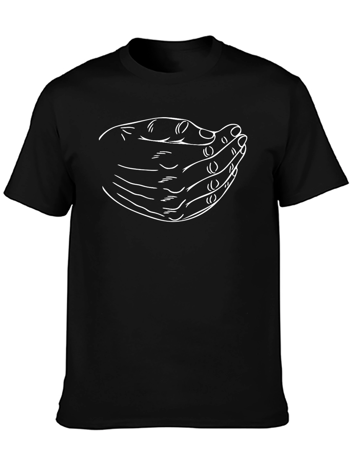 Graphic Hand Gesture Black T-Shirt