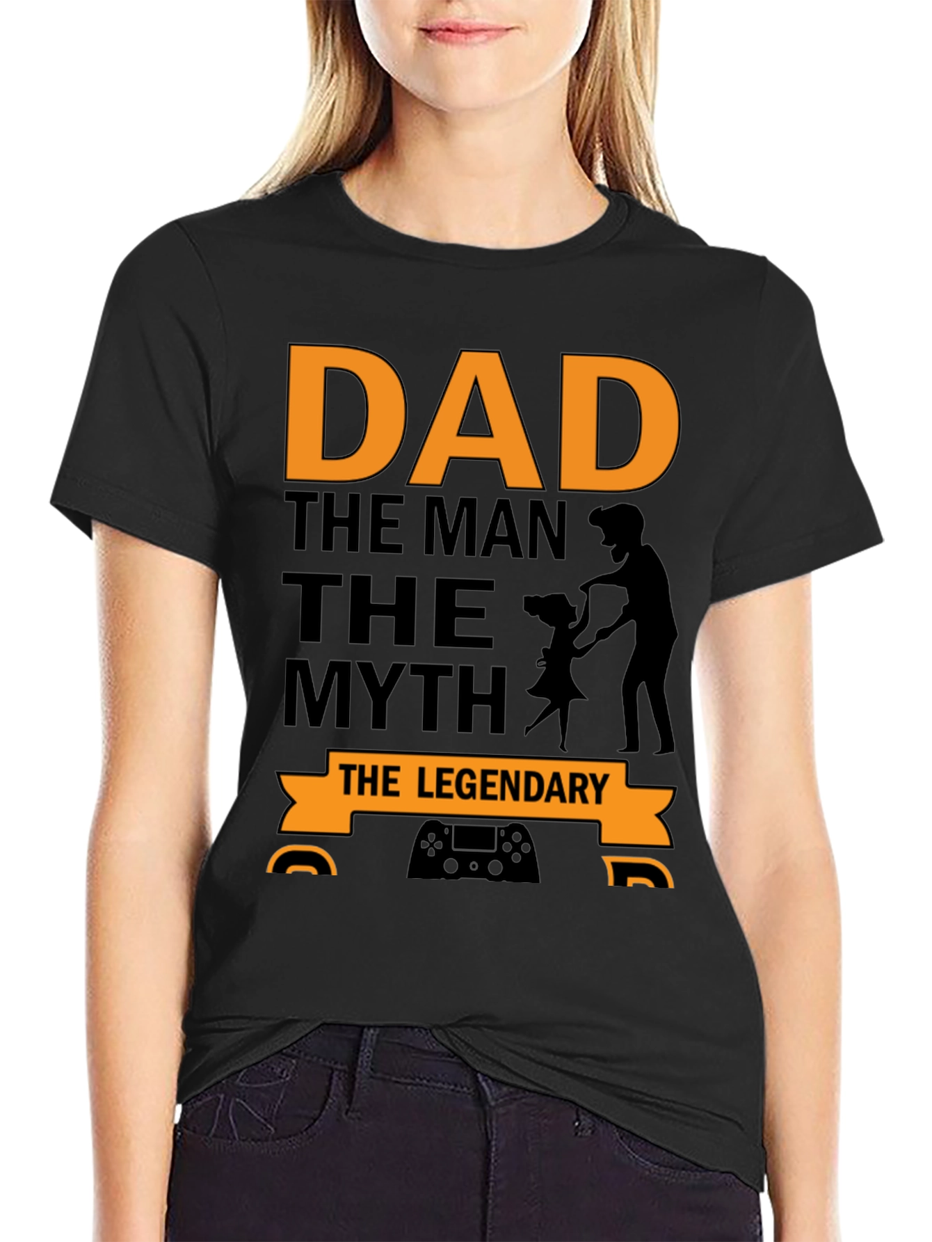 Dad The Man The Myth The Legendary Black T-Shirt