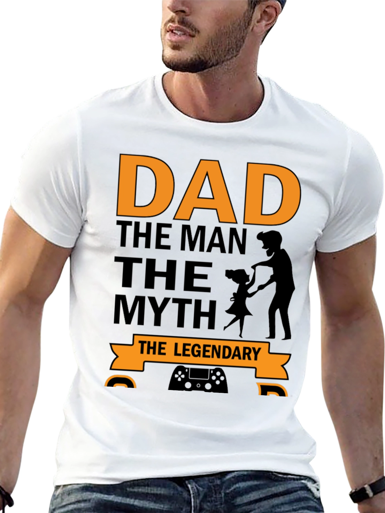 Dad The Man The Myth The Legendary Black T-Shirt