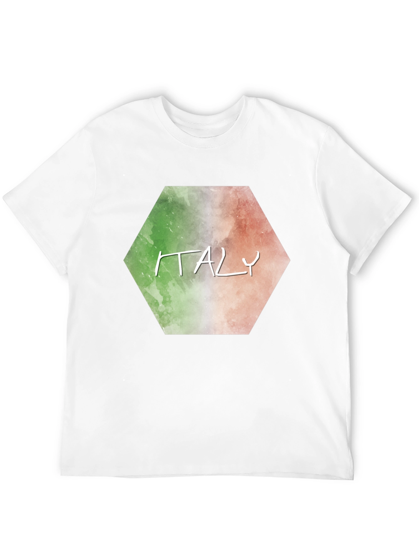 Italy Flag Graphic T-Shirt - Black Tee