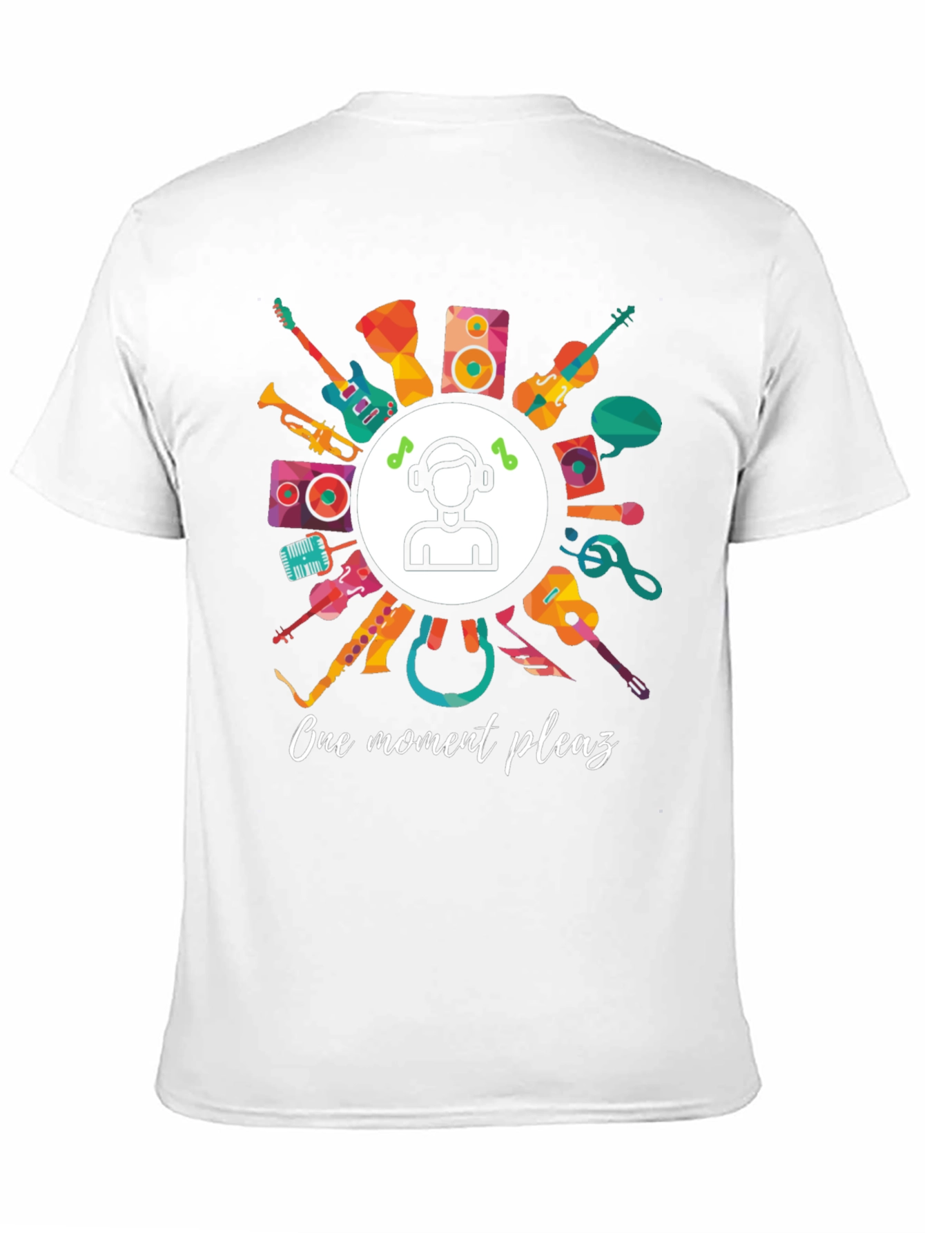 Music Lover Graphic Tee - One Moment Please