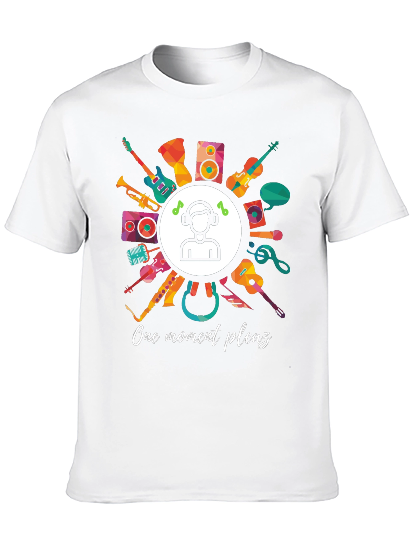 Music Lover Graphic Tee - One Moment Please