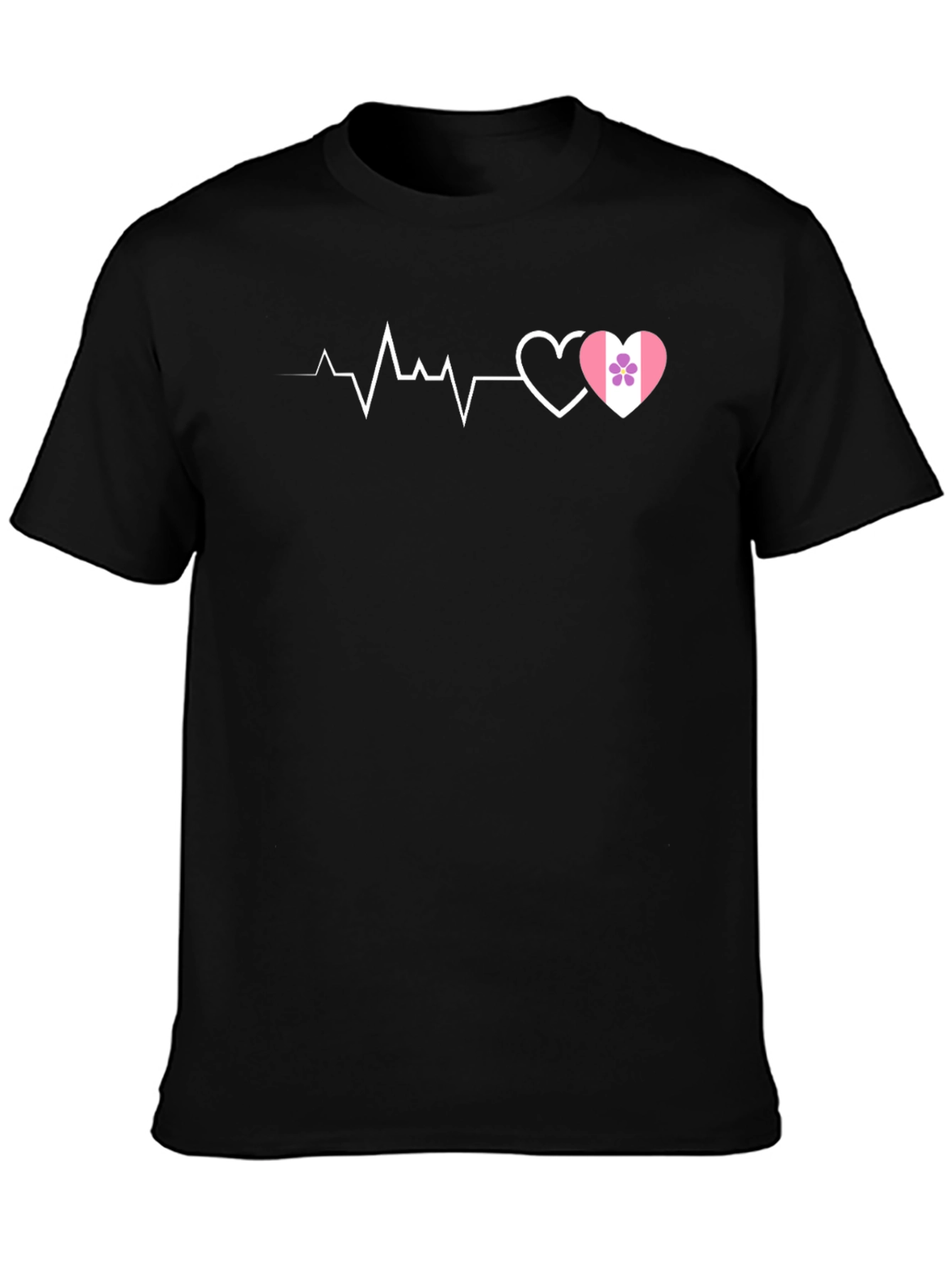 Heartbeat Love Design T-Shirt