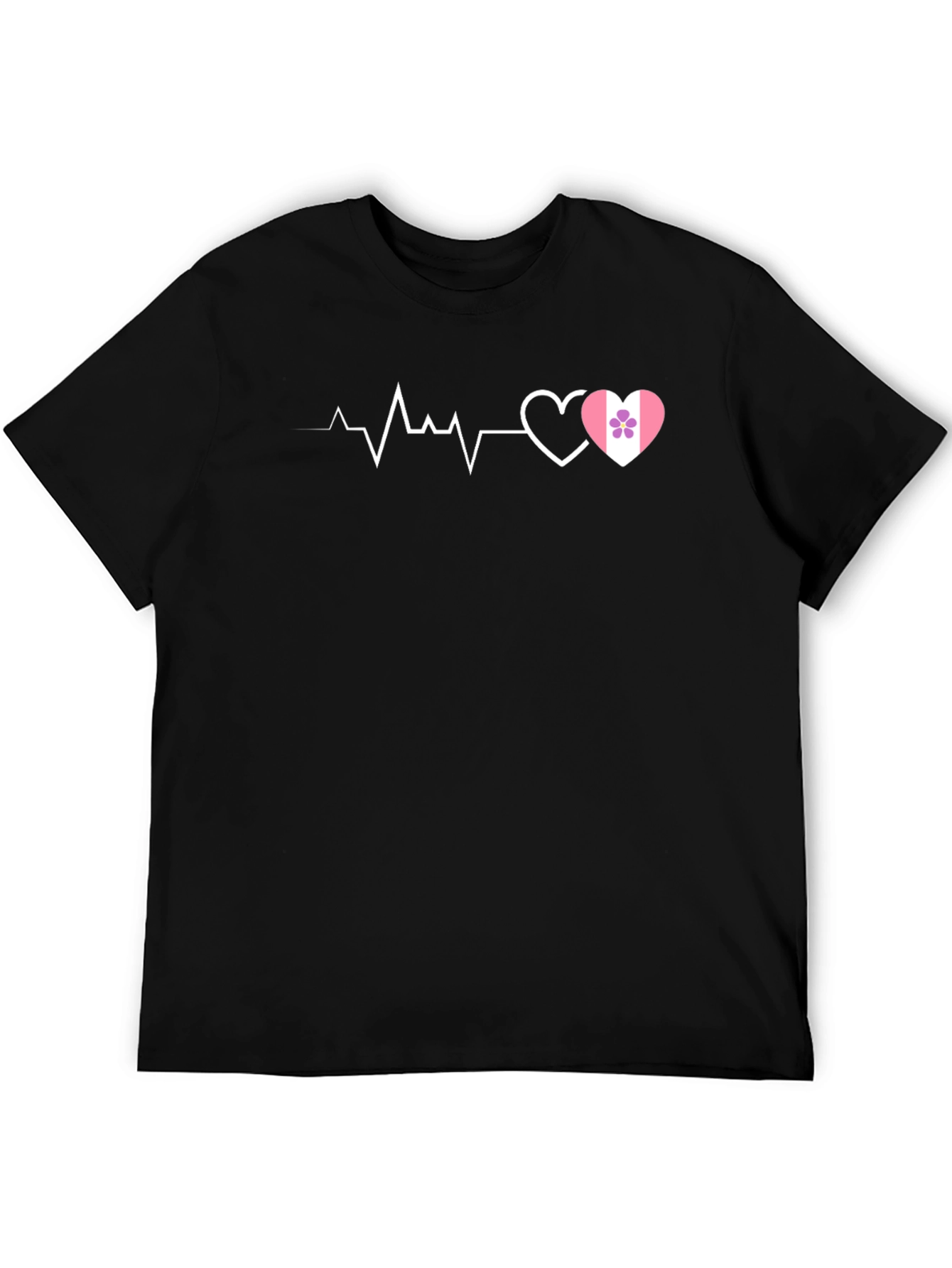 Heartbeat Love Design T-Shirt