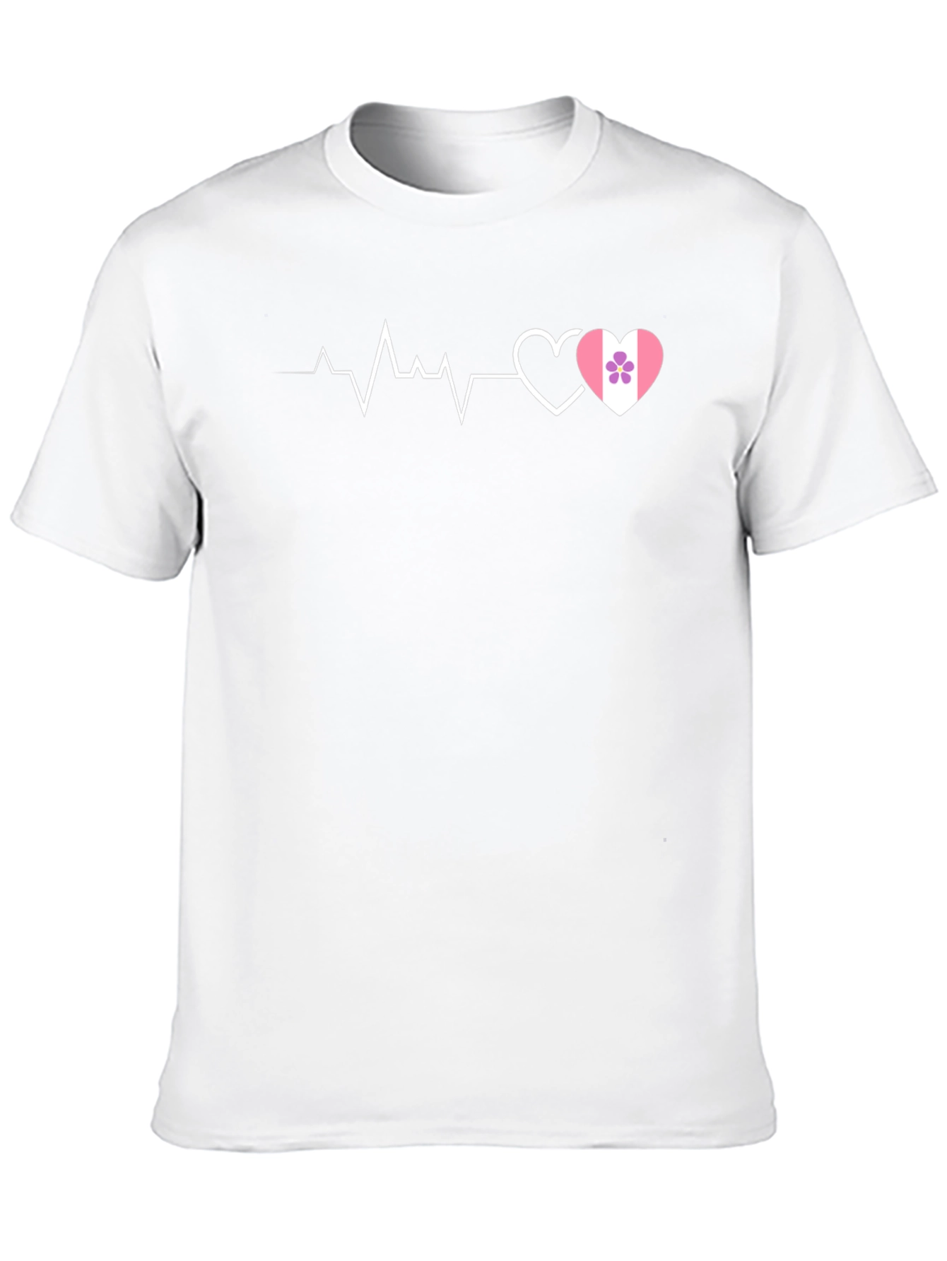 Heartbeat Love Design T-Shirt