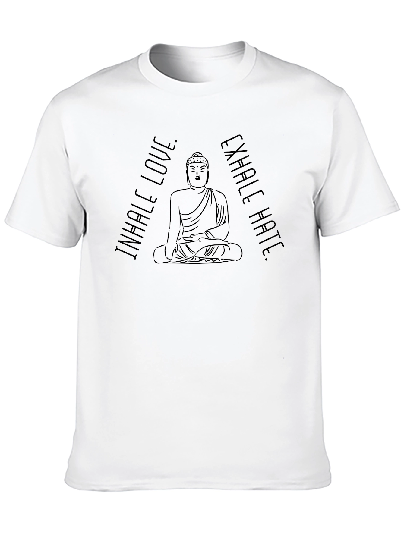 Inhale Love Exhale Hate Buddha Graphic Tee