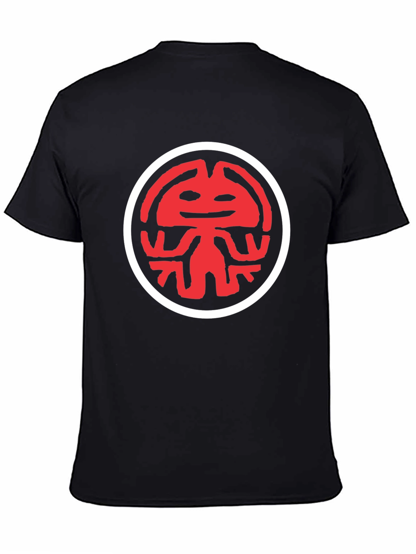 Red Kokopelli Graphic Black T-Shirt