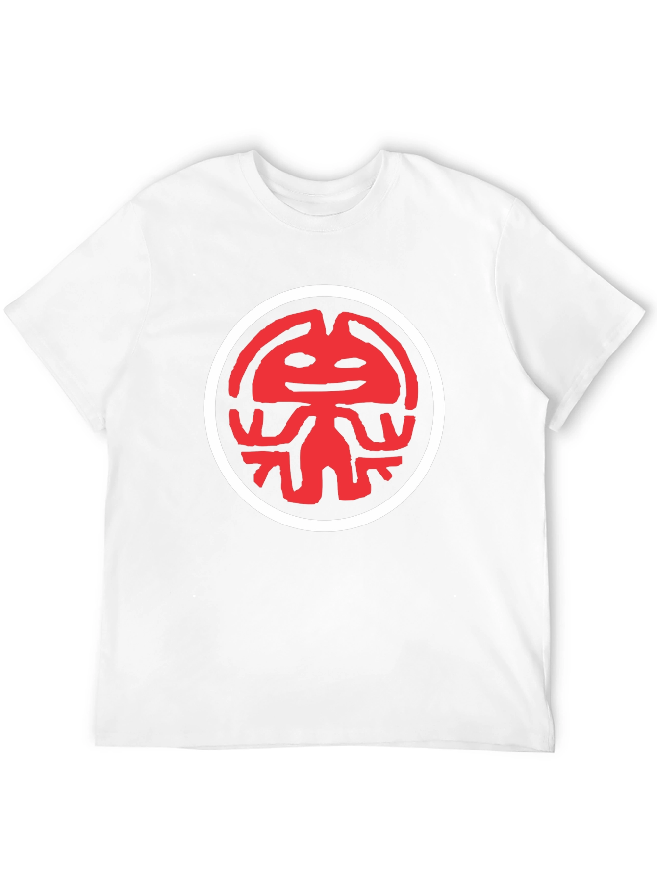Red Kokopelli Graphic Black T-Shirt