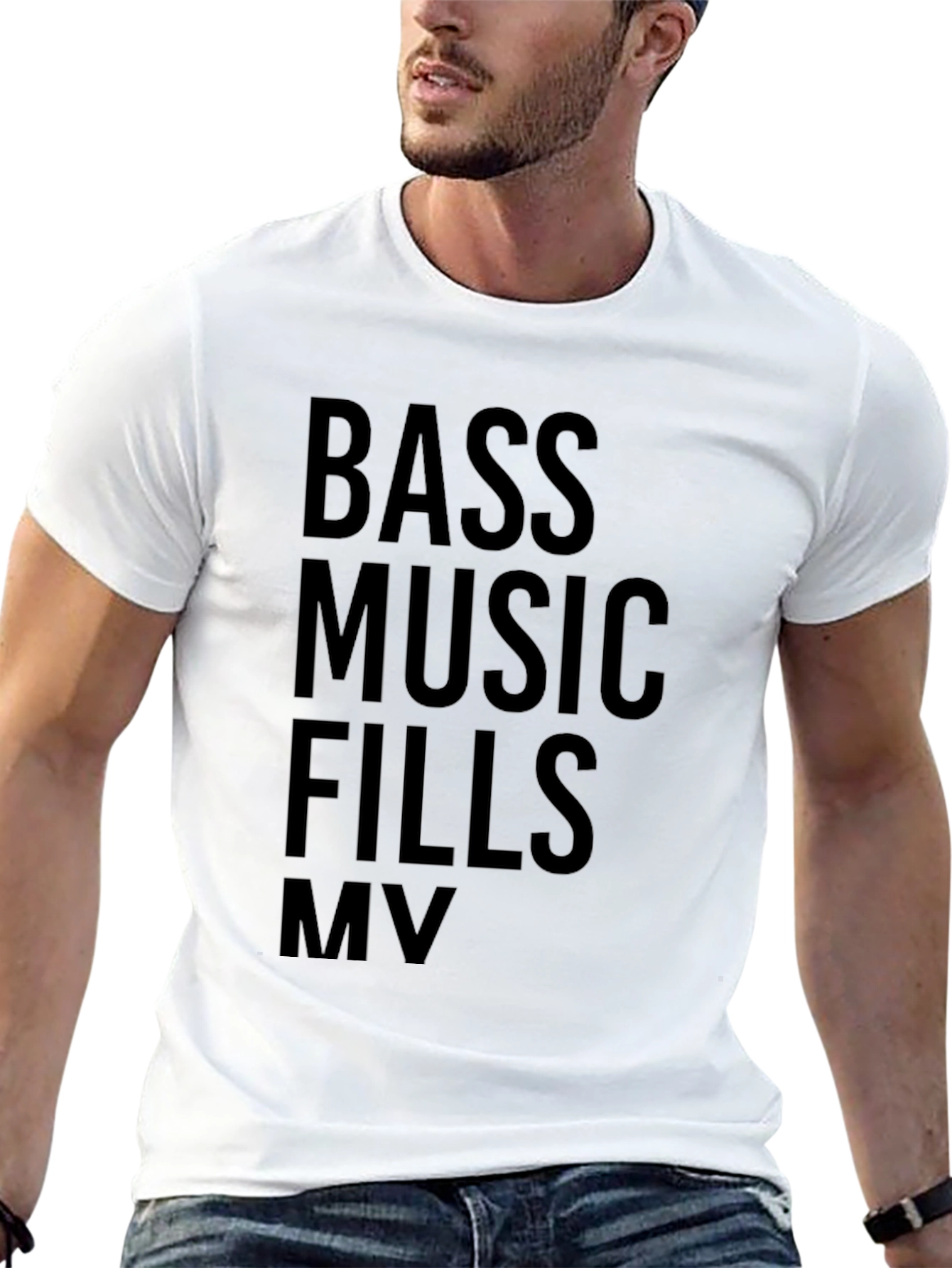 Bass Music Fills MV Graphic T-Shirt