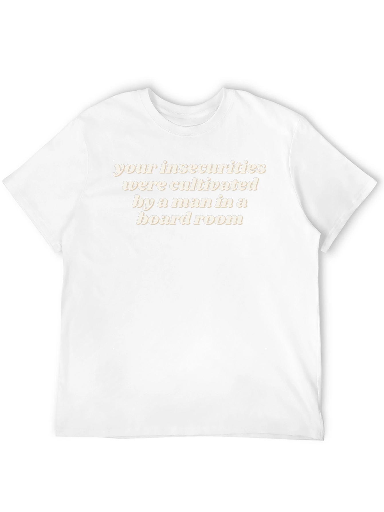 Insecurities Cultivated Tee - Mens Slogan T-Shirt