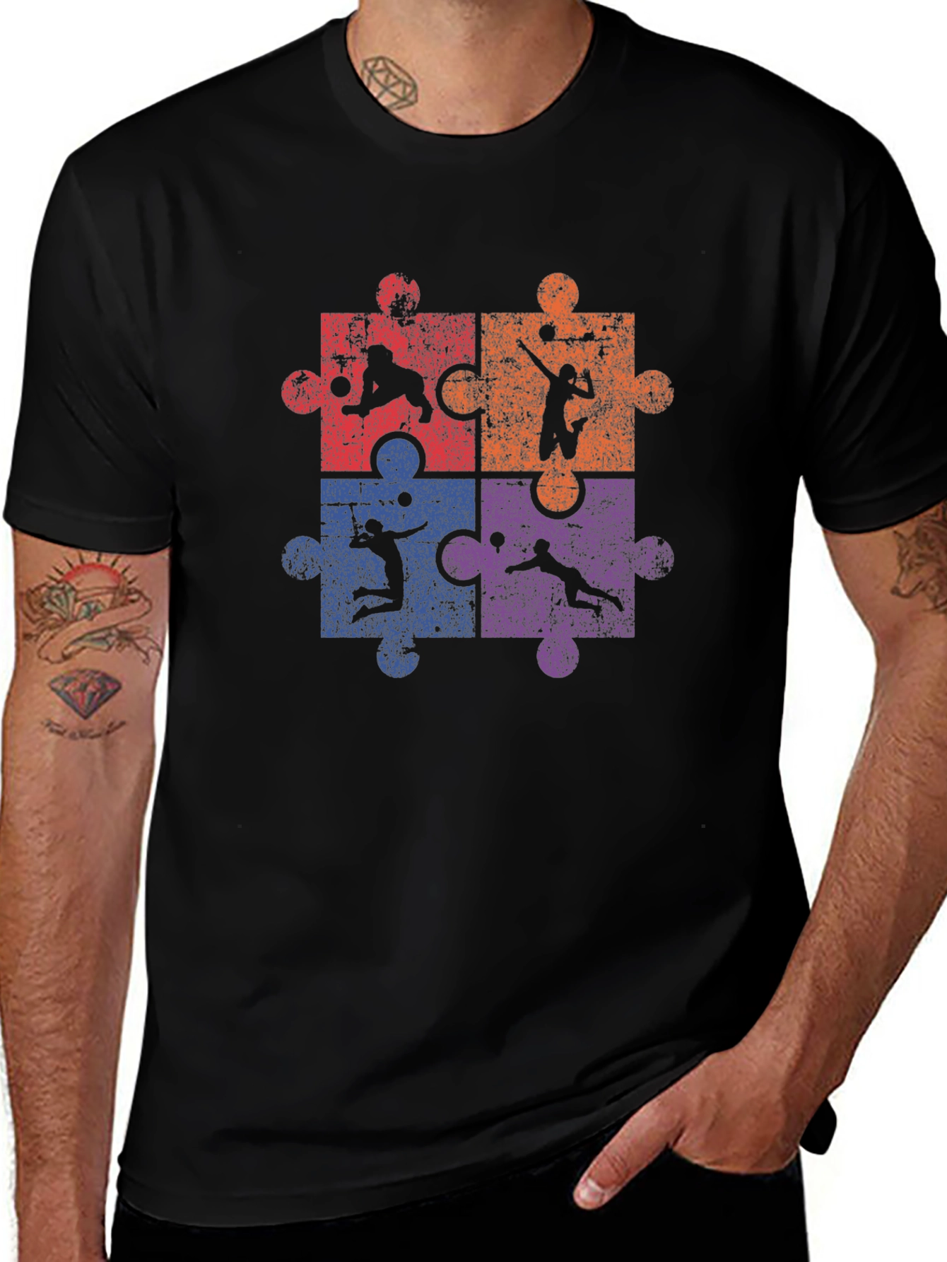 Volleyball Puzzle T-Shirt