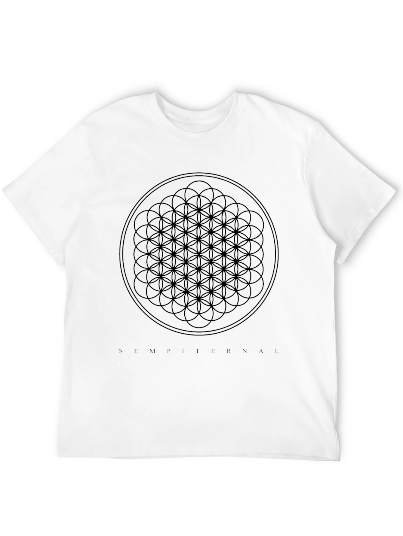 Geometric Circle Black T-Shirt - Modern Menswear