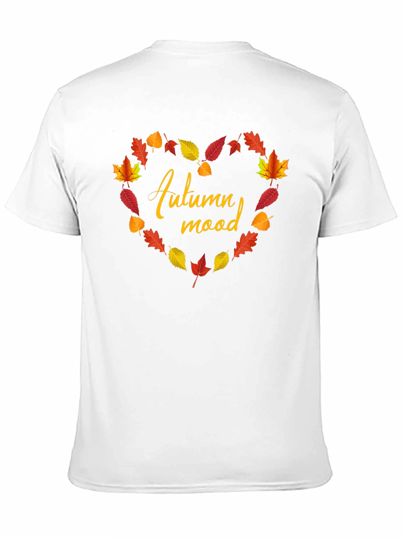 Autumn Mood Leaves Heart T-Shirt
