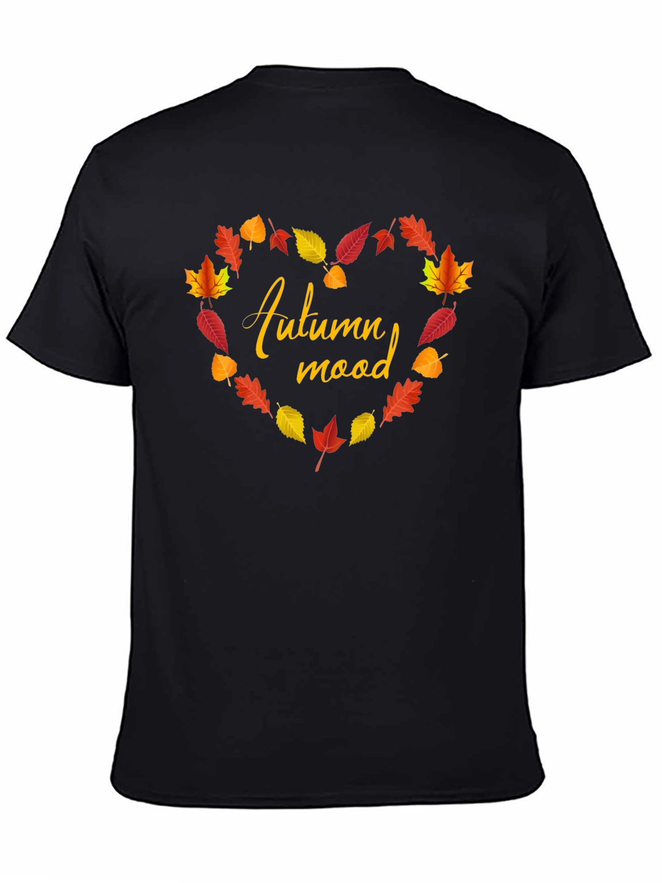 Autumn Mood Leaves Heart T-Shirt