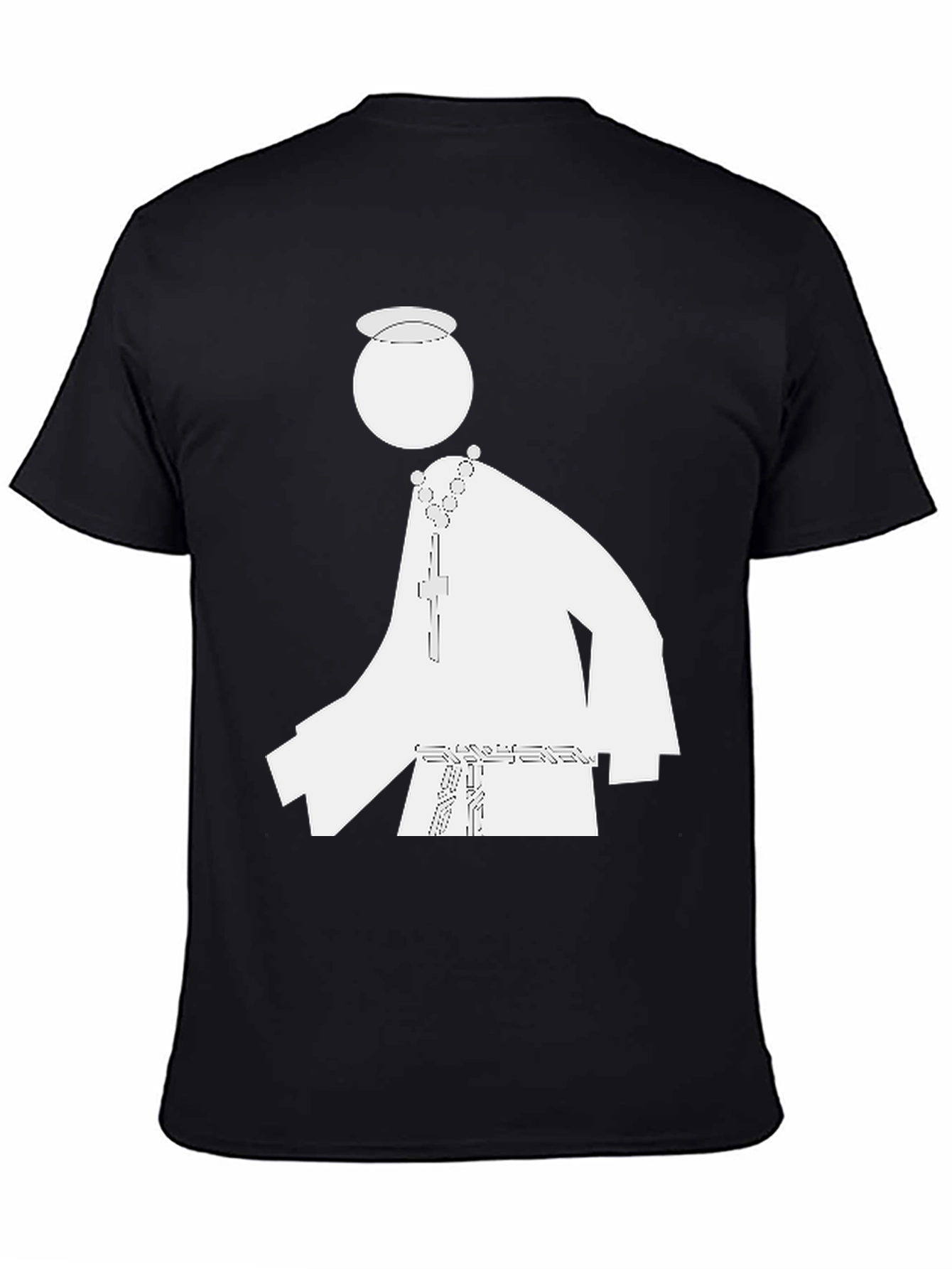 Priest Graphic Tee - Black Cotton Blend