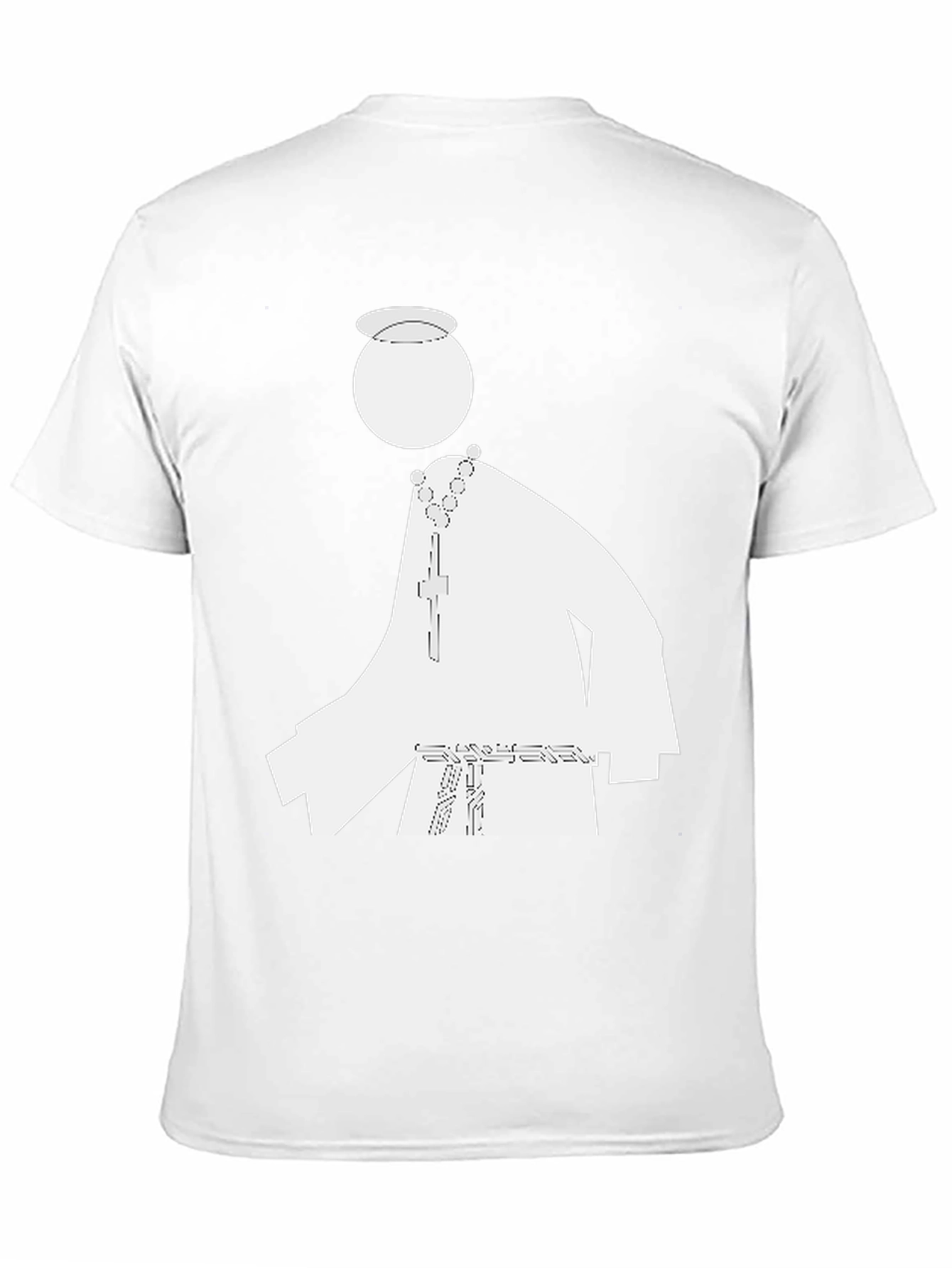 Priest Graphic Tee - Black Cotton Blend