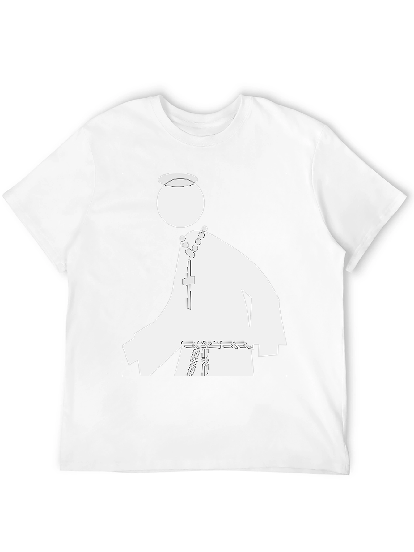 Priest Graphic Tee - Black Cotton Blend