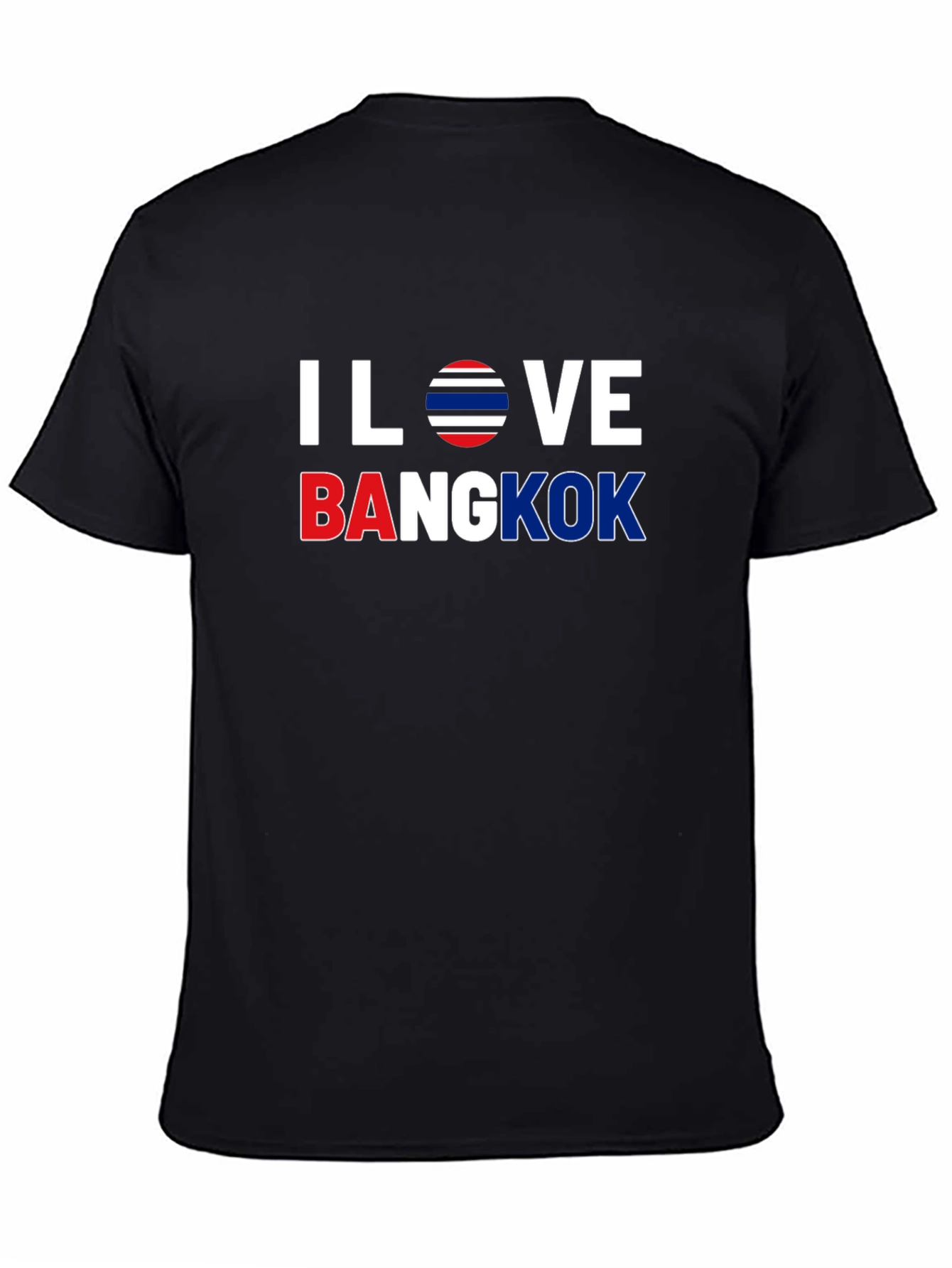 I Love Bangkok T-Shirt Graphic Tee Thailand Flag