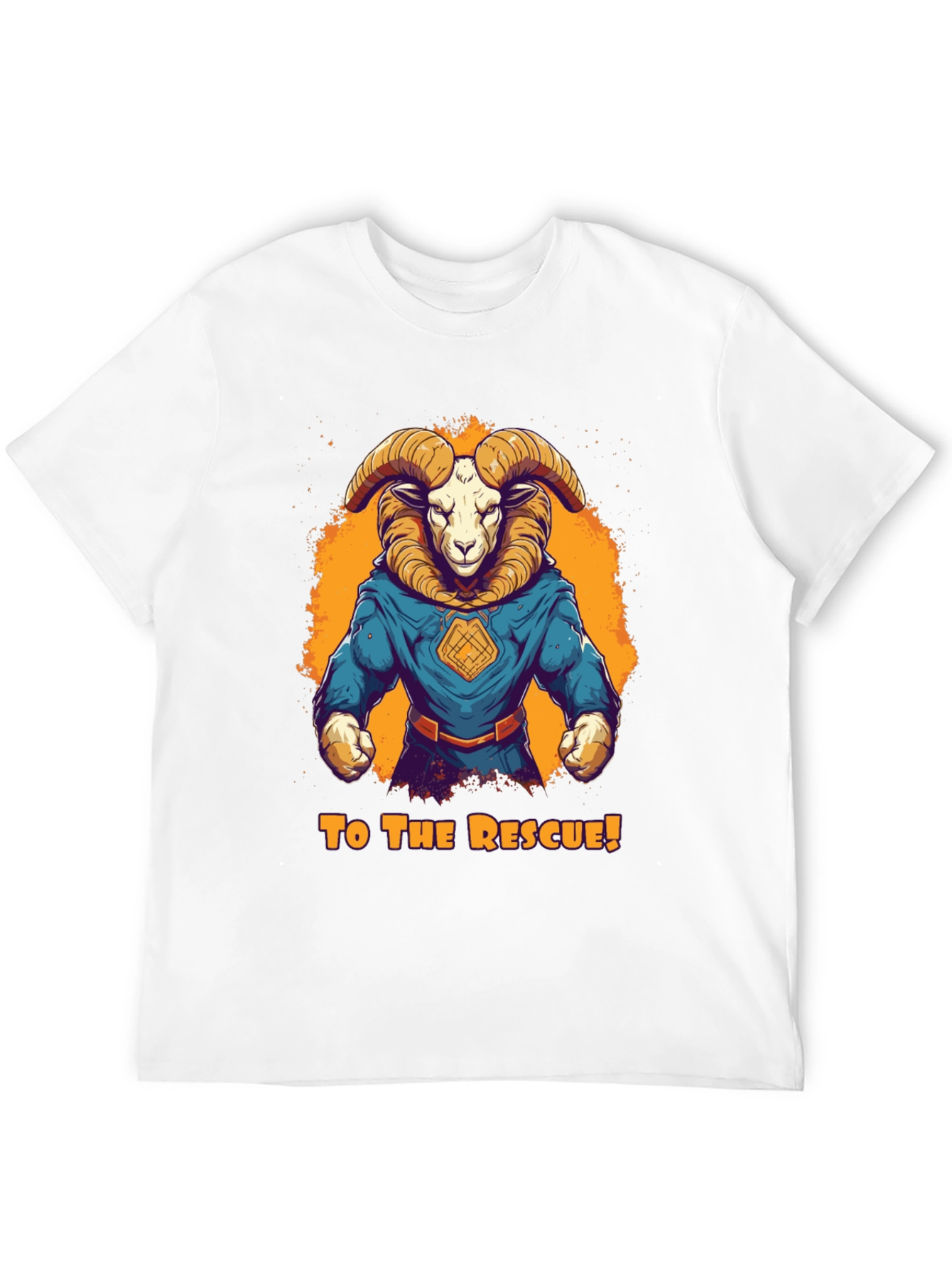Ram Superhero T-Shirt - To The Rescue! Design