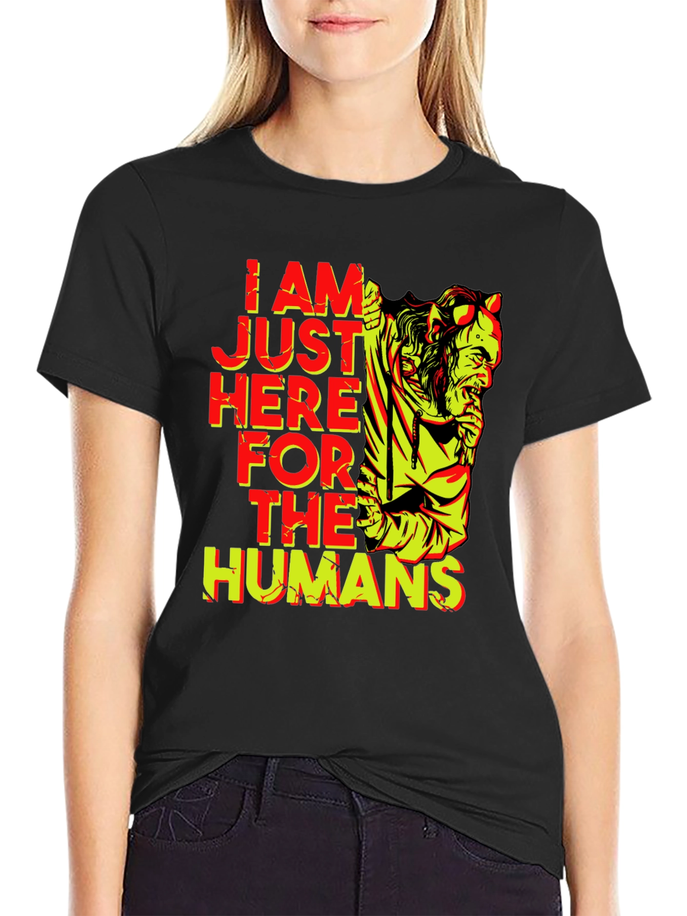 I am Just Here for the Humans T-Shirt