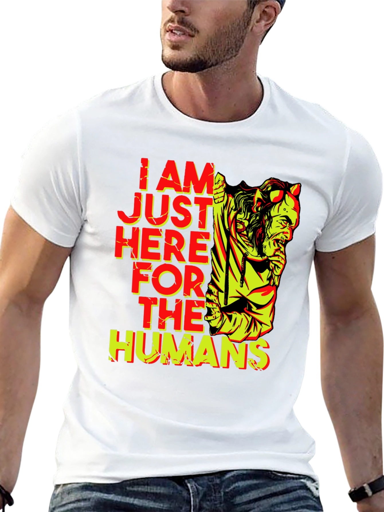 I am Just Here for the Humans T-Shirt