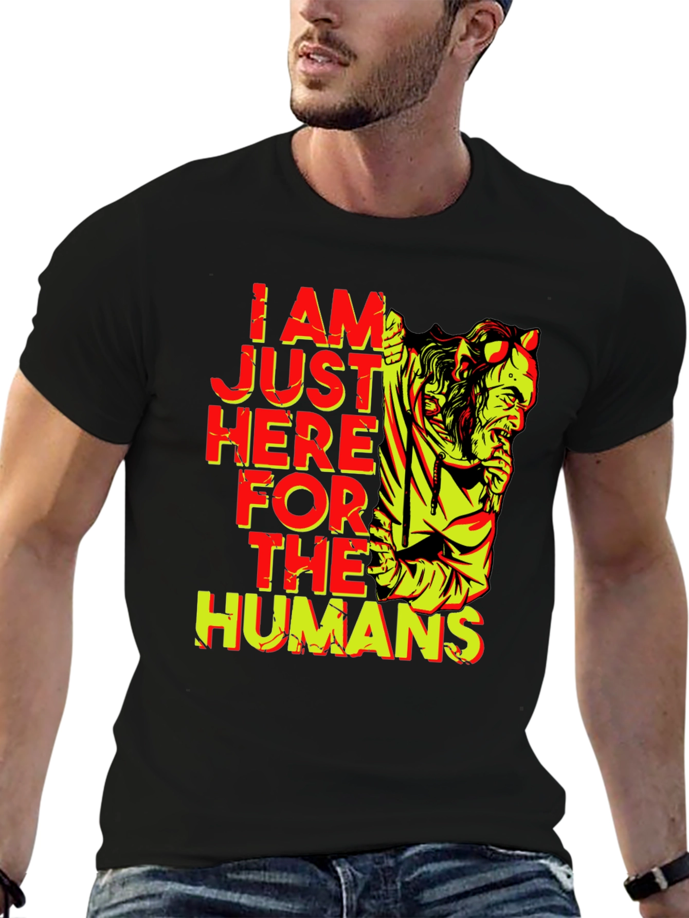 I am Just Here for the Humans T-Shirt