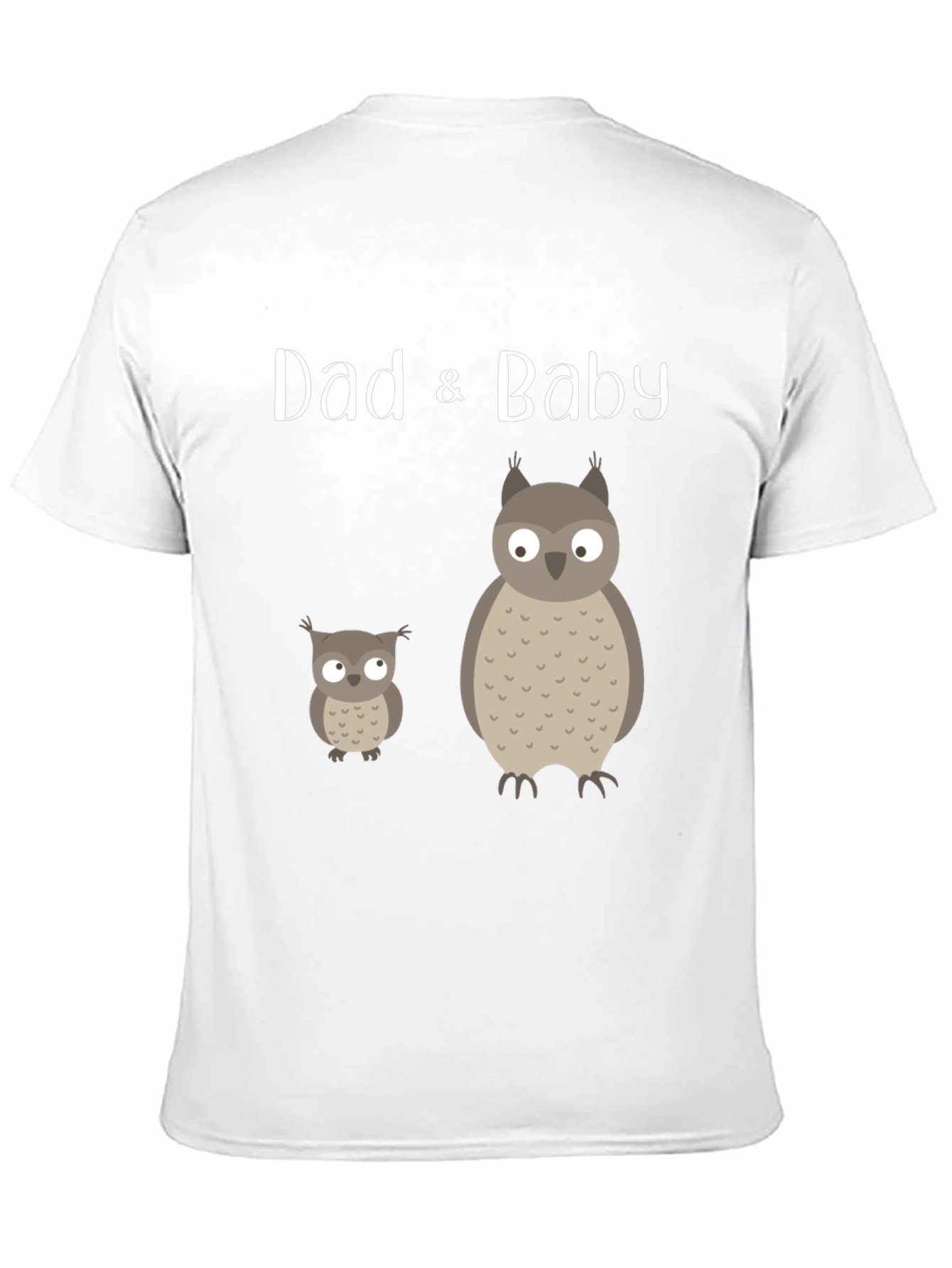 Dad & Baby Matching Owl Graphic Tee