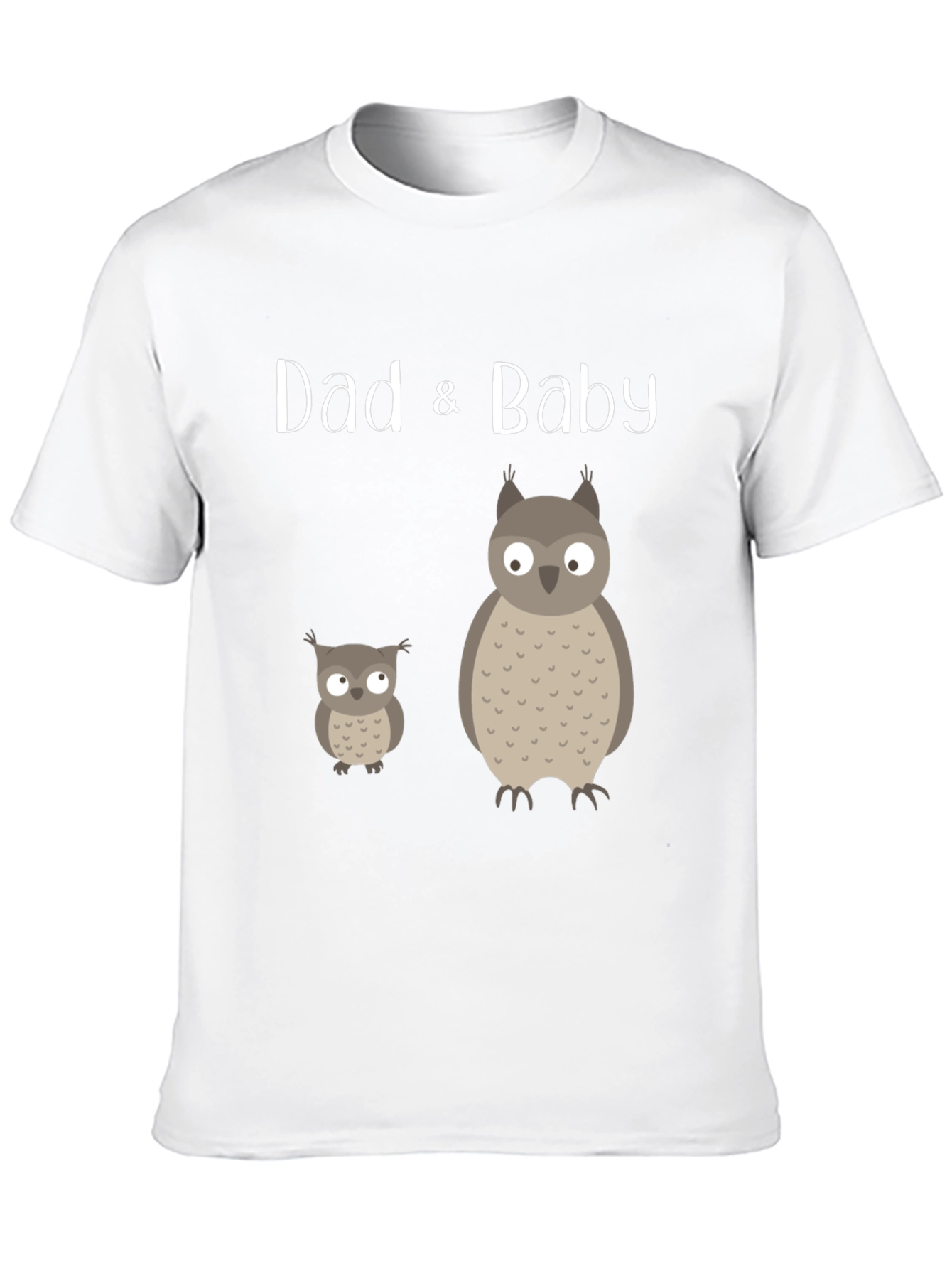 Dad & Baby Matching Owl Graphic Tee
