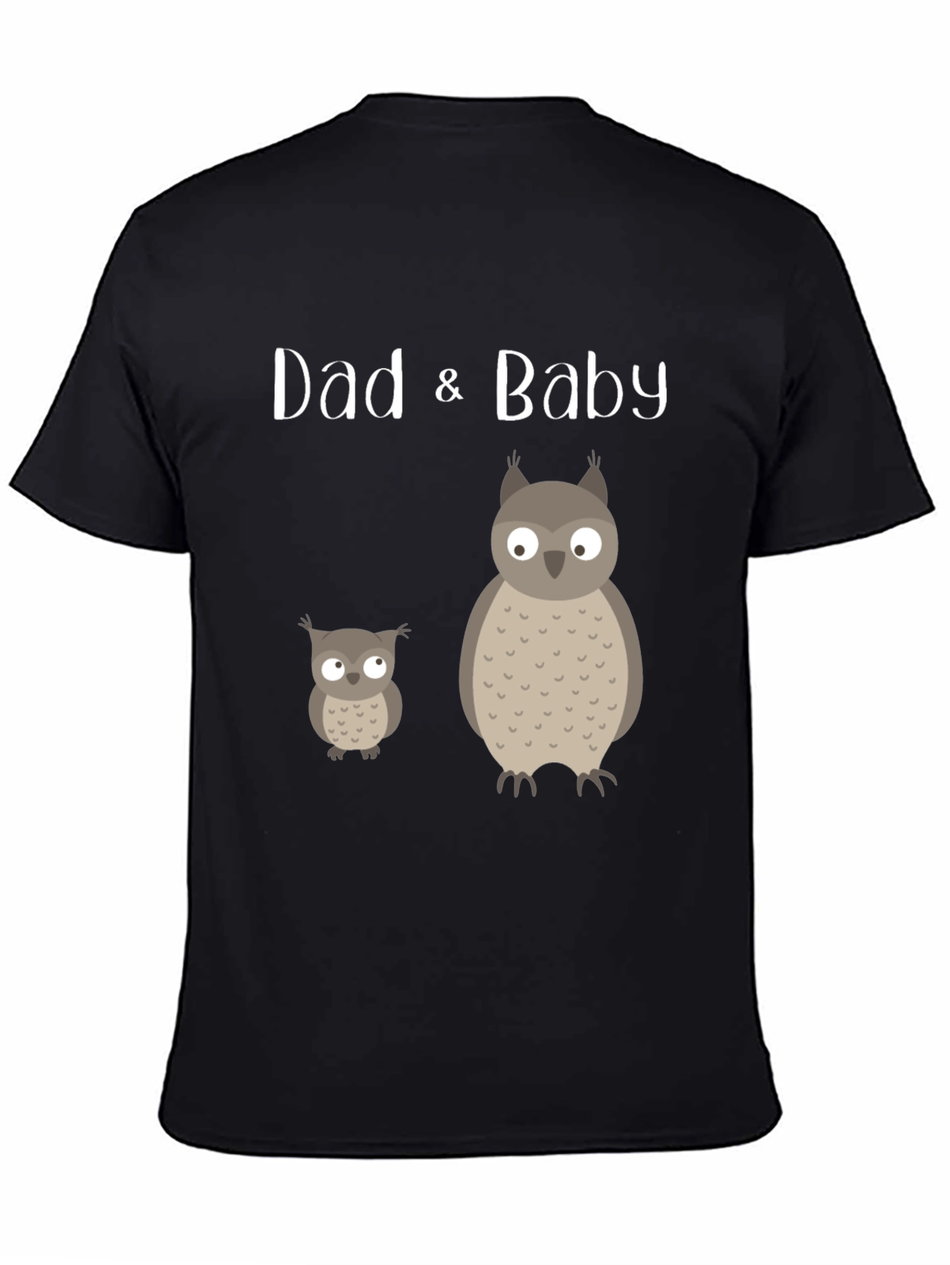 Dad & Baby Matching Owl Graphic Tee