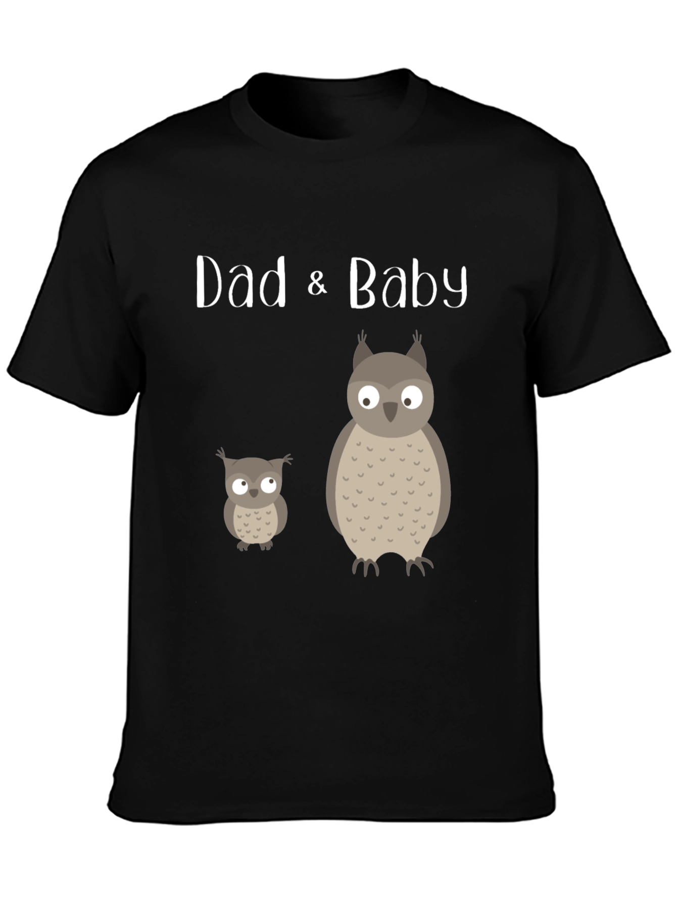 Dad & Baby Matching Owl Graphic Tee