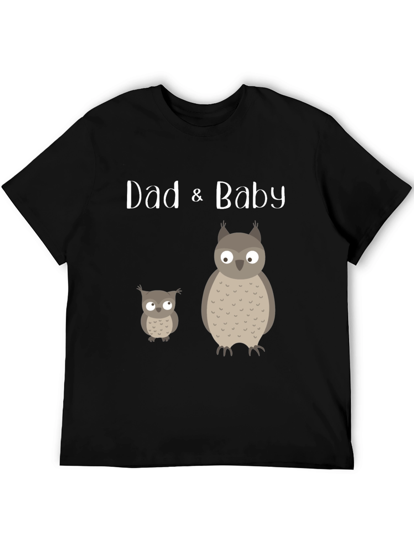 Dad & Baby Matching Owl Graphic Tee