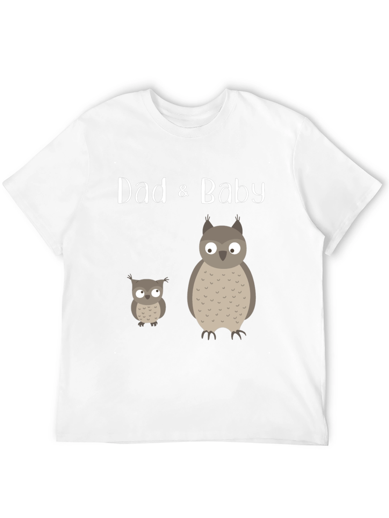Dad & Baby Matching Owl Graphic Tee