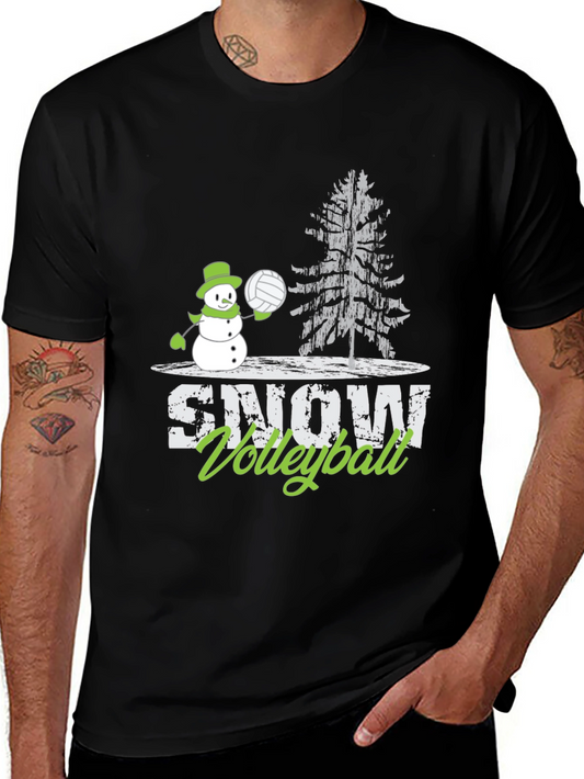 Snow Volleyball T-Shirt - Winter Sports Tee