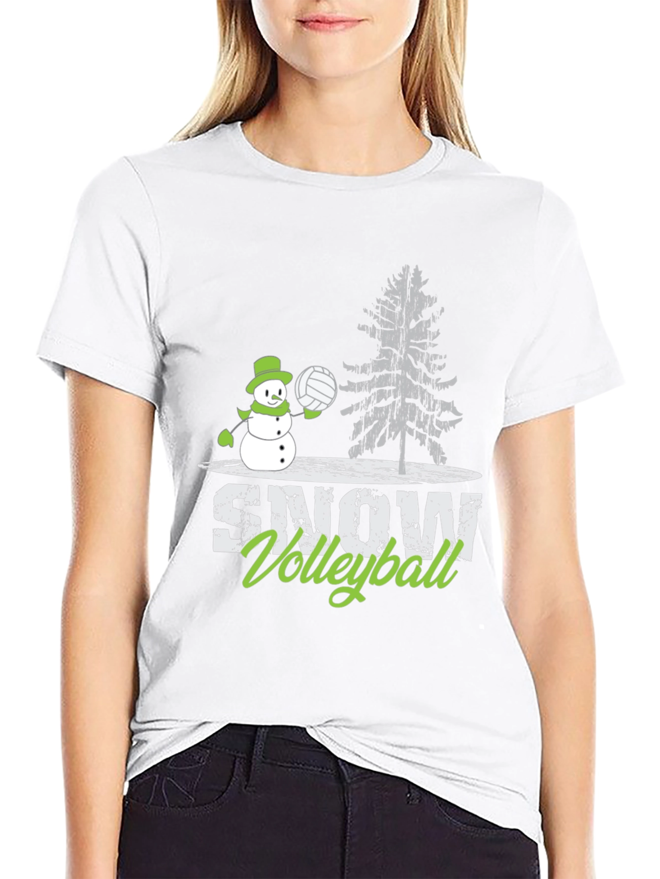 Snow Volleyball T-Shirt - Winter Sports Tee