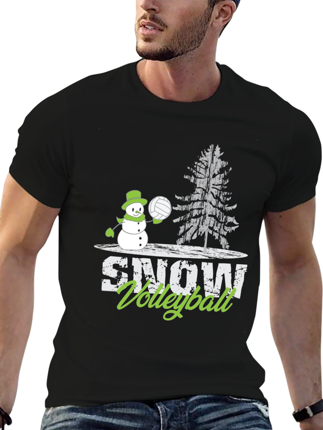 Snow Volleyball T-Shirt - Winter Sports Tee