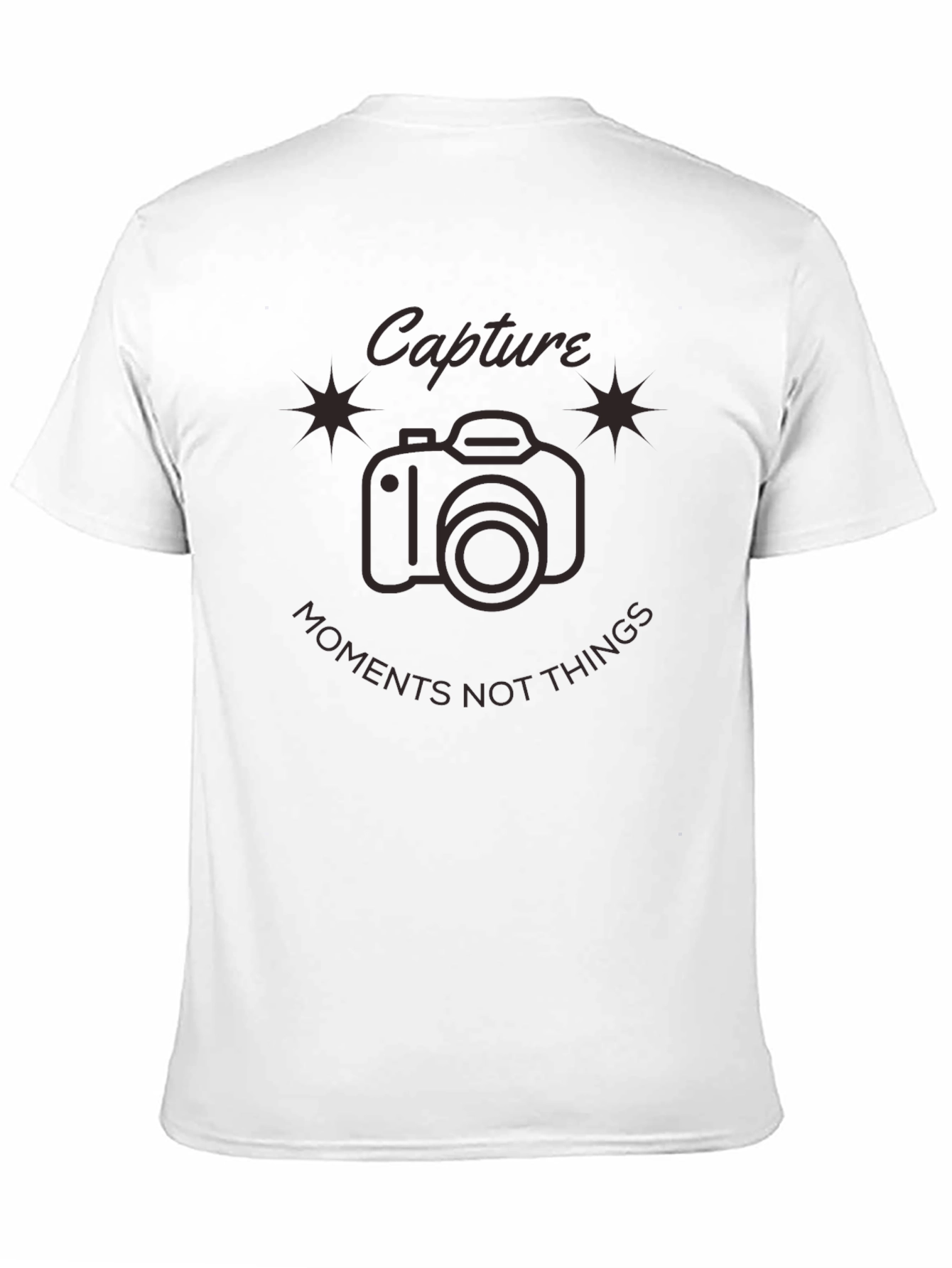 Capture Moments Tee - Camera Graphic Black T-Shirt