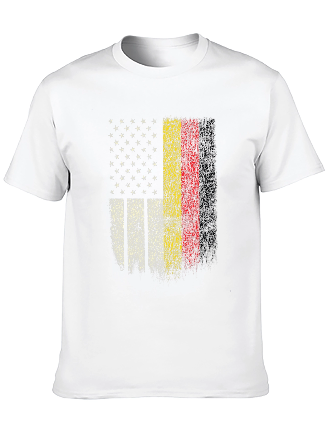 USA & Germany Flag T-Shirt - Distressed Patriotic Pride