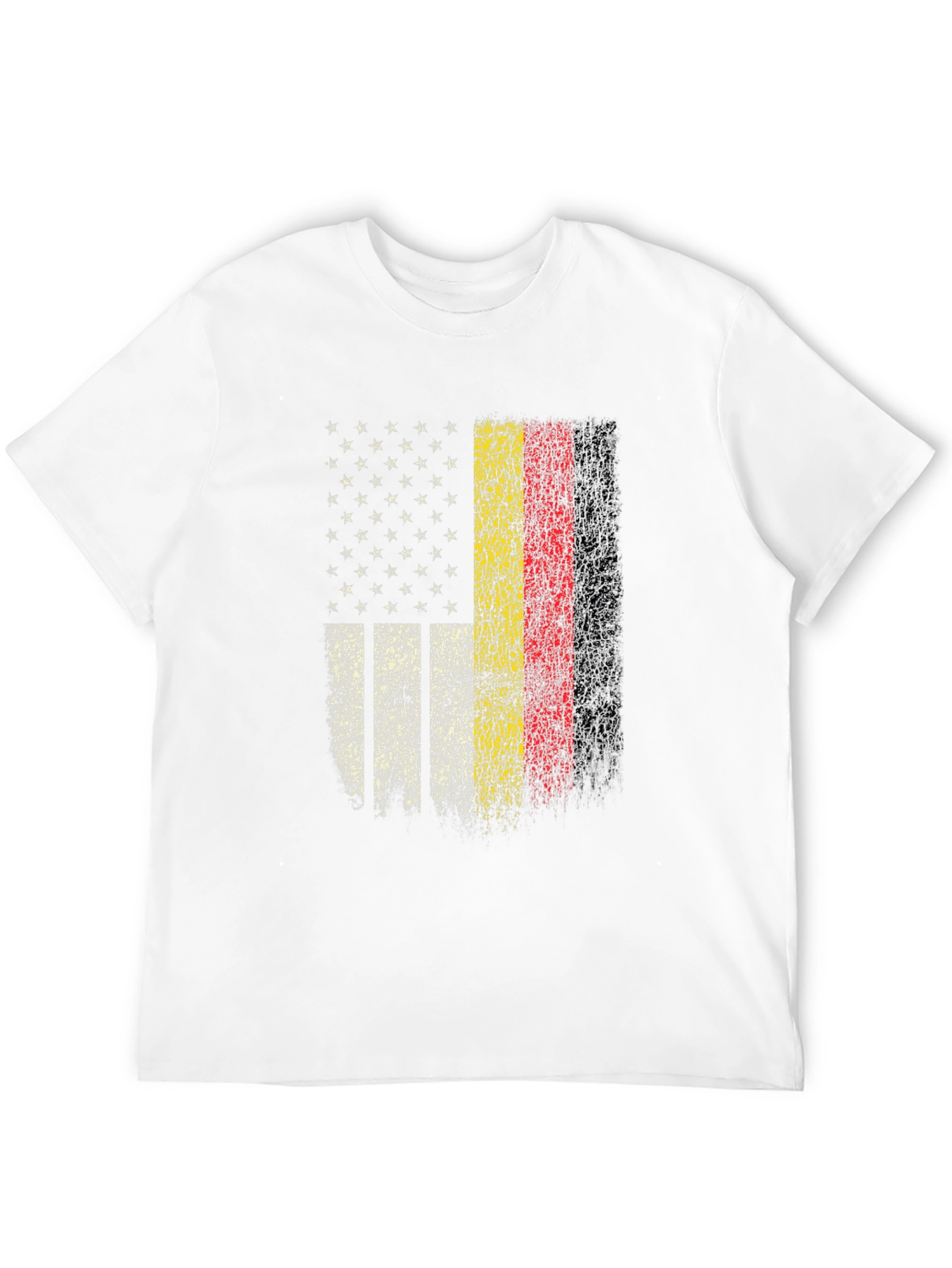 USA & Germany Flag T-Shirt - Distressed Patriotic Pride