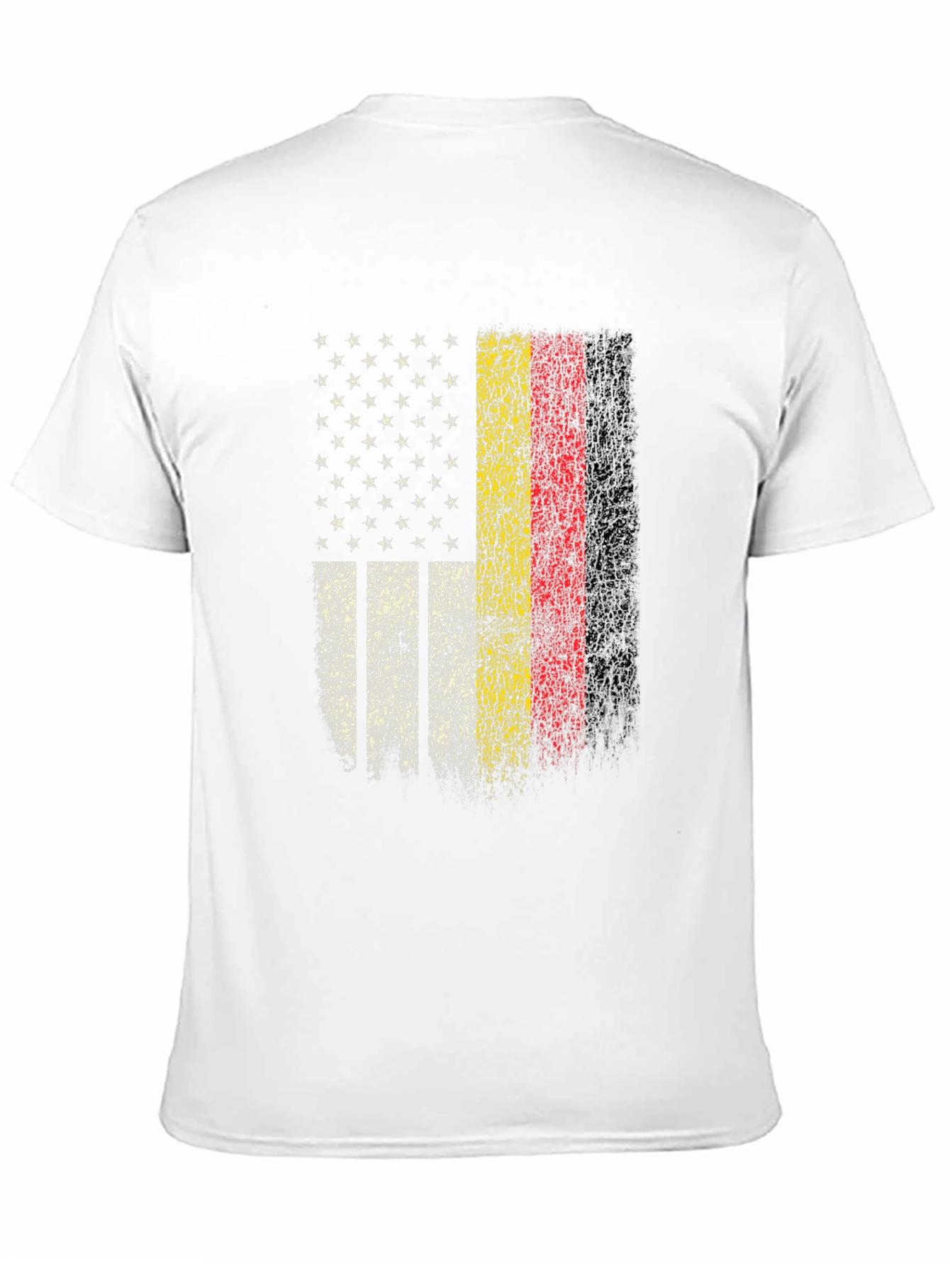 USA & Germany Flag T-Shirt - Distressed Patriotic Pride