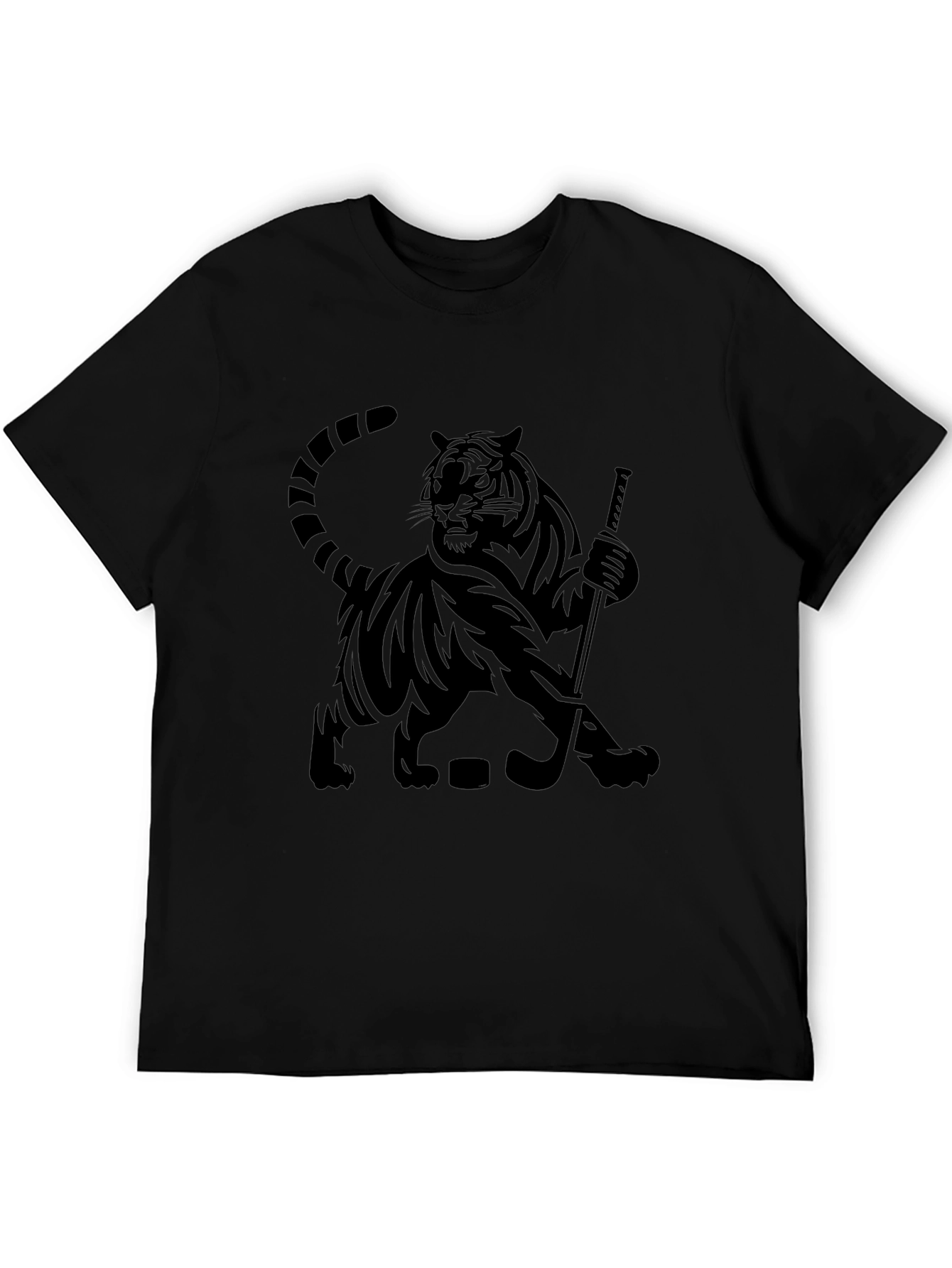 Tiger Hockey Graphic T-Shirt - Cool Animal Tee